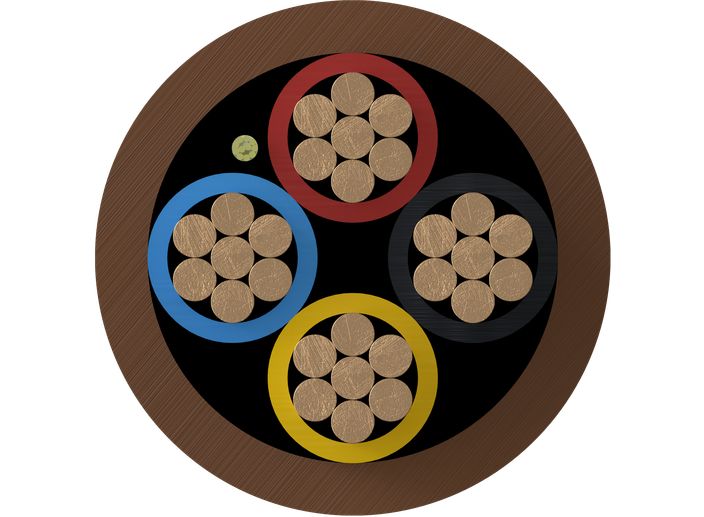 Intruder alarm cables cross-section